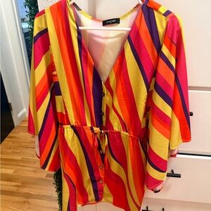 Colorful Striped Dress